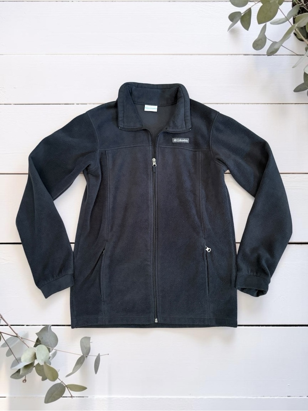 Columbia Jacket Youth XL (18-20) Black WB6760 Steens Mountain II Fleece Full Zip